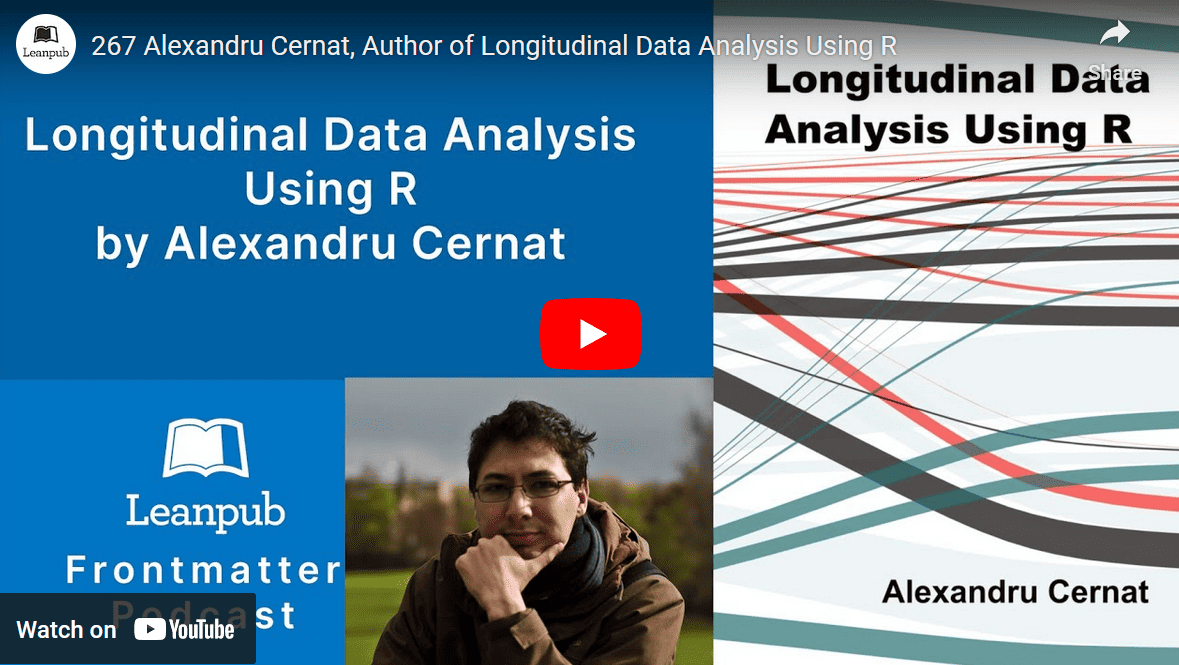 Interview for Frontmatter podcast discussing survey research and longitudinal data analysis