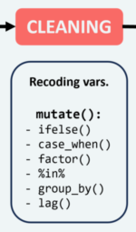 cleaning longitudinal data in R common commands